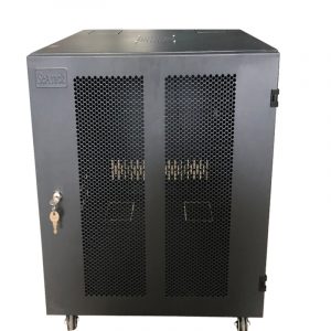 Tủ rack 12U D800 cánh lưới ,màu đen, tự đứng chất lượng cao , giá rẻ hãng SeArack sản xuất .