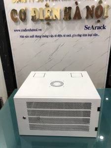 Tủ rack 6U sâu 500 màu trắng cánh lưới chất lượng cao , giá rẻ  thương hiệu SeArack sản xuất.